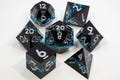 Blue and Black Dnd Dice Set For Role Playing Games Resin Dice Sharp Edge Dice DND Gift D6 D20