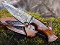 Custom DAMASCUS HANDMADE Hunting Camping Viking Knife, Fixed Blade  Knife, Birthday gift for Him, Wedding Anniversary Gift for Husband