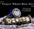 7-in-1 Prayer Wheel Dice Set Spinner for Dungeons and Dragons Gifts, Metal DnD Dice Tower With Box, Spinner Dungeons and Dragons Dice Set