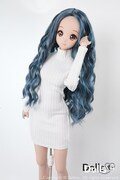BJD wig Long Curl Blue Gray For Smart doll SD Dollfie dream 8-9 60cm doll