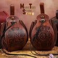 DND Leather Dice Bag – Handmade Belt Pouch for RPG, Dice Storage & Cosplay | Perfect Anniversary Gift or Personalized Gamer Accessory